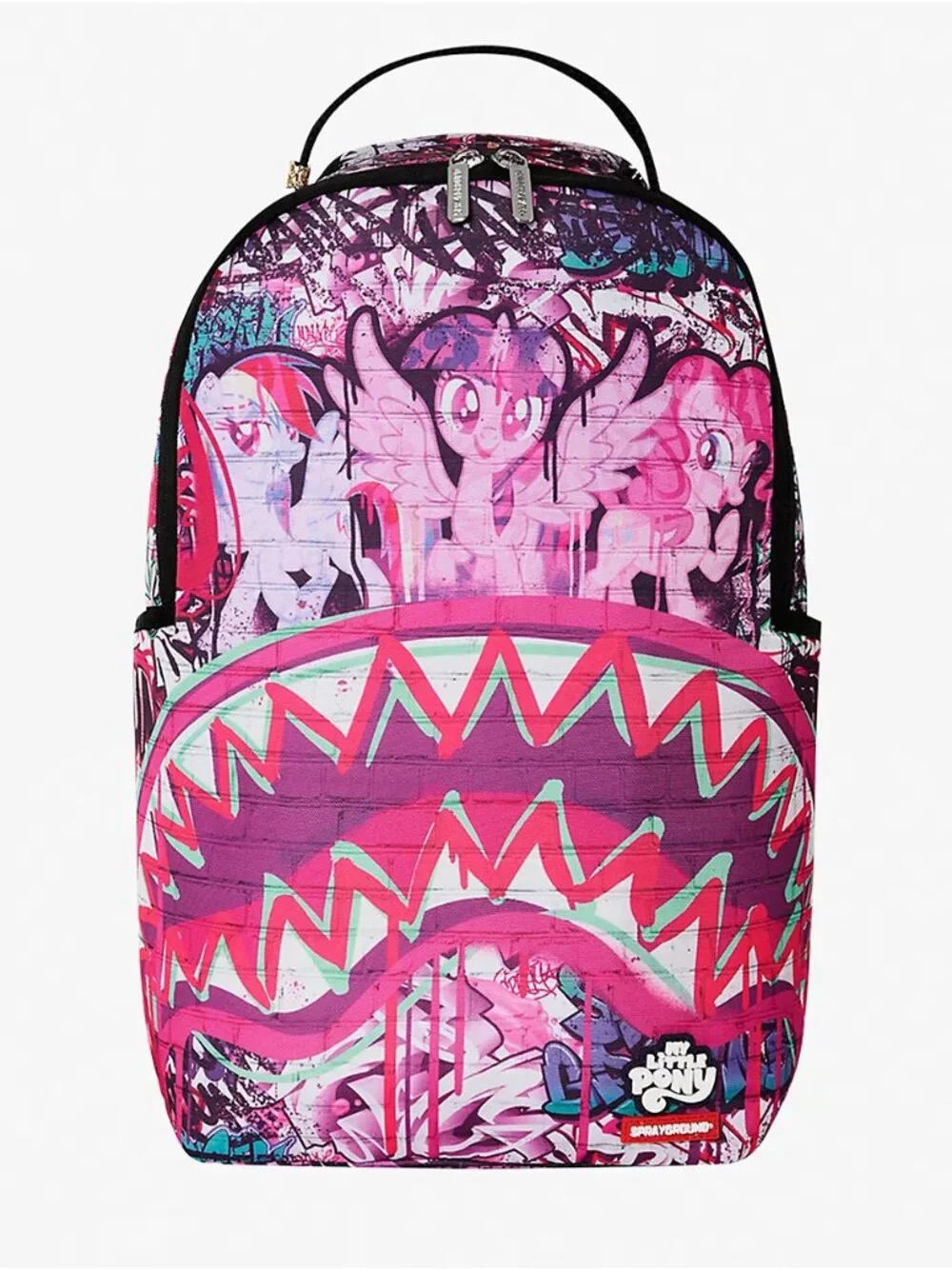 Sprayground x My Little Pony Graffiti Pink Backpack - Picture 1 of 7
